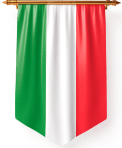 Drapeau italien La Bella Italia - Traiteur italien