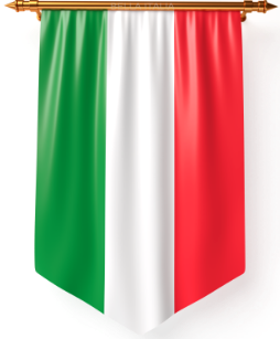 Drapeau italien La Bella Italia - Traiteur italien