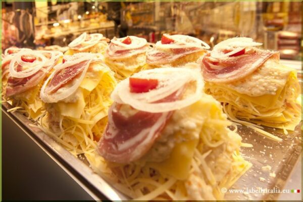 Traiteur italien Bruxelles Lasagnette alla matriciana - Trateur italien Bruxelles - La Bella Italia