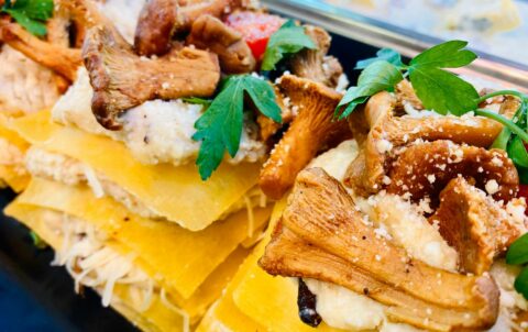 Lasagnette girolle - Traiteur italien Bruxelles & La Hulpe