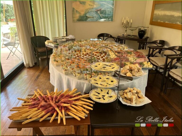 Table de mariage italienne. Buffet italien. Organisation de banquet de Mariage - Traiteur italien La Bella Italia Bruxelles - La Bella Italia La Hulpe - Brabant Wallon