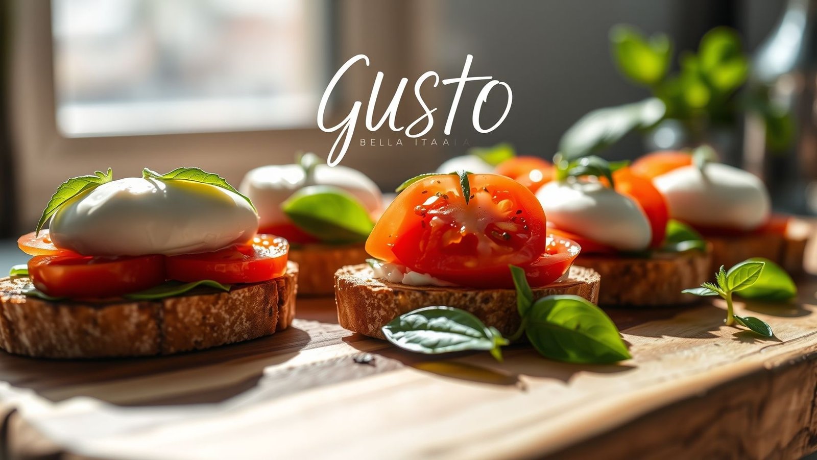 Bruschetta et mozzarella di bufala