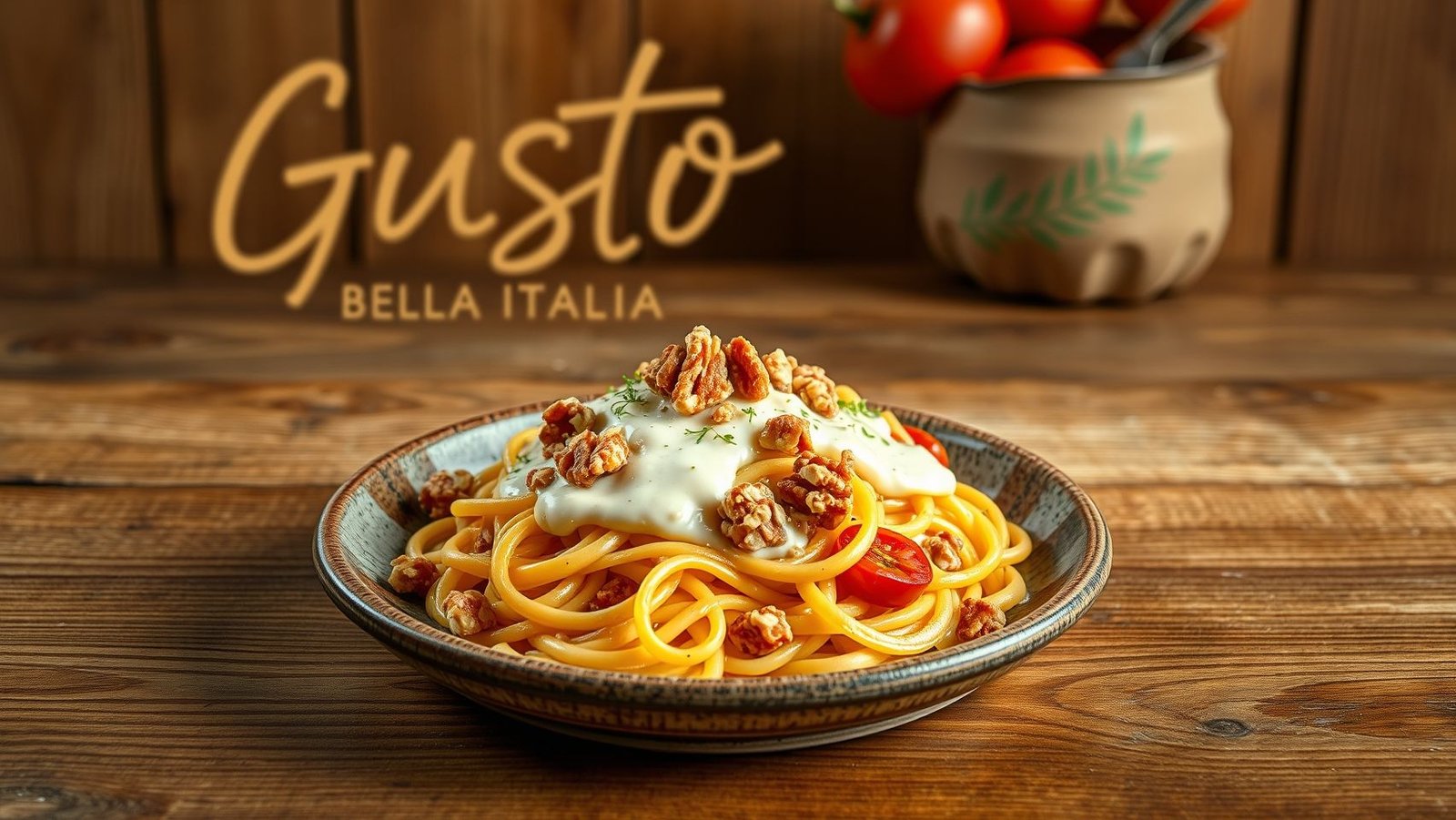 Girasoli gorgonzola, noix et sa créme de pecorino - Traiteur italien Braine L Alleud