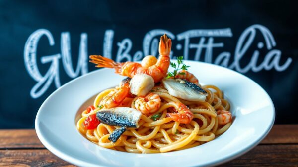 Lasagnette au filet de sol et crevette - Traiteur italien Braine