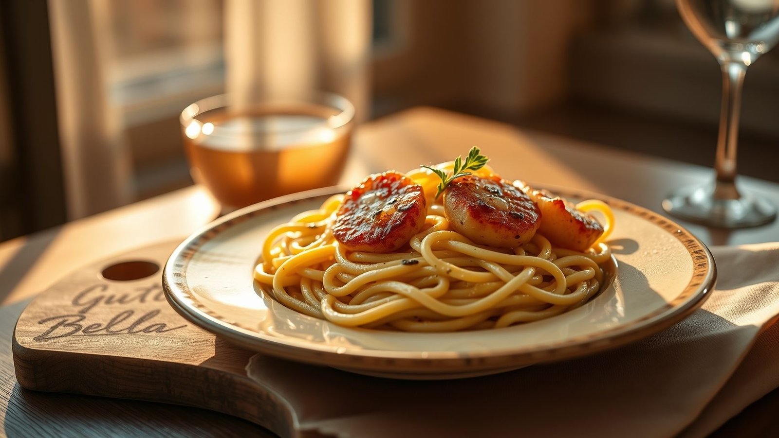 Lasagnette au noix de Saint-Jacques - Traiteur italien