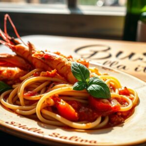 Lasagnette langoustines - Traiteur italien à Braine L ALleud
