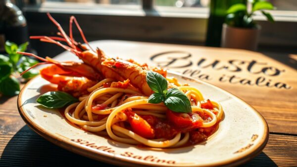 Lasagnette langoustines - Traiteur italien à Braine L ALleud