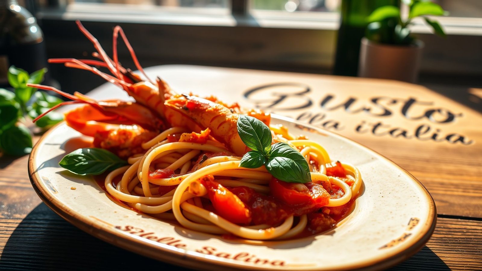 Lasagnette langoustines - Traiteur italien à Braine L ALleud