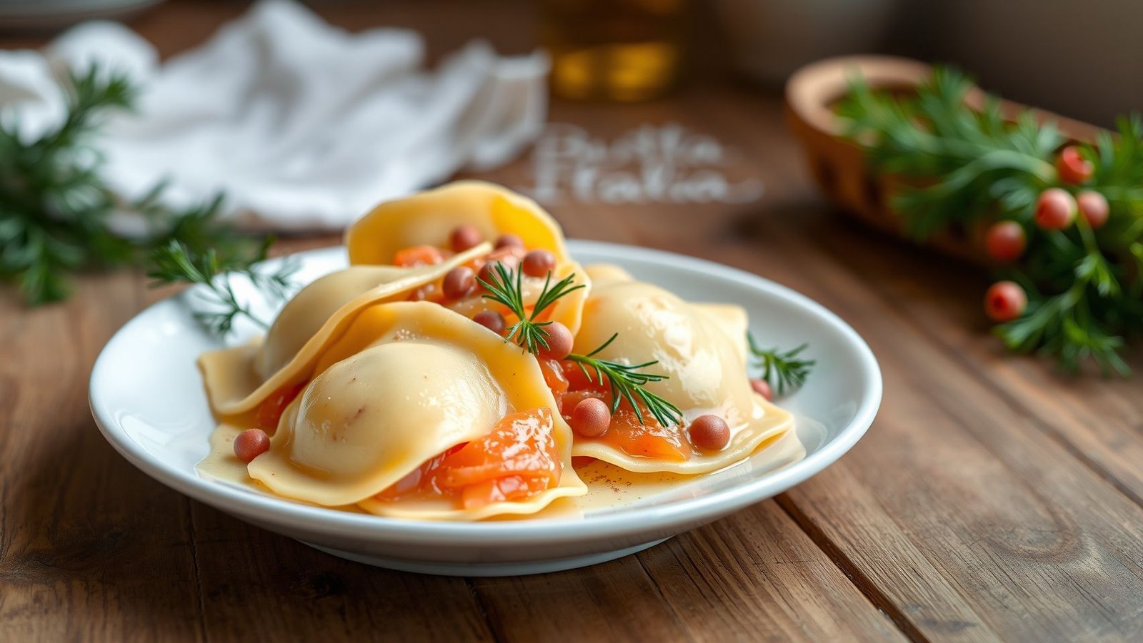 Ravioli au saumon frais et fumé - Braine L Alleud