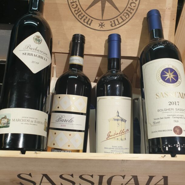 Sassicaia - Coffret vins italiens - Bella Italia Traiteur Belgique