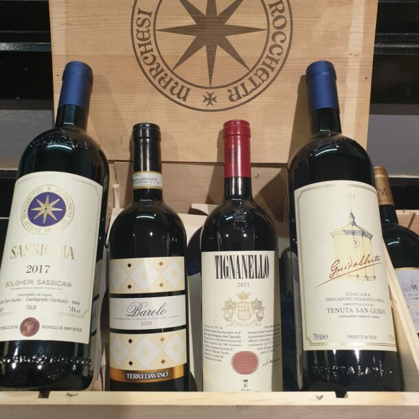 Sassicaia - Coffret vins italiens - Bella Italia Traiteur Belgique